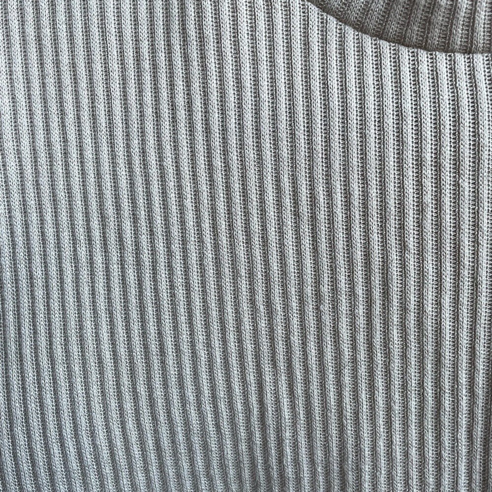 Cropped Ribbed Beige Sweater - Picture 4 of 5